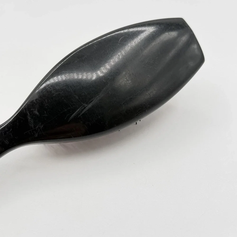 Vintage Altesse France Hair Brush Black Red Cushion Nylon Bristle 7